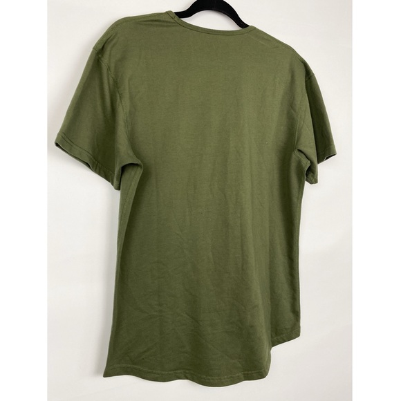 Bylt Men's Drop Cut Signature Short Sleeve Tee, Green - Size M - Picture 6 of 7